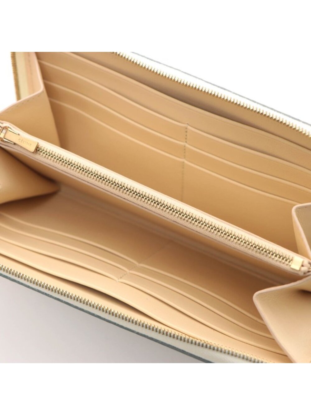 Celine Round Wallet Light Green Leather - Picture 5 of 6